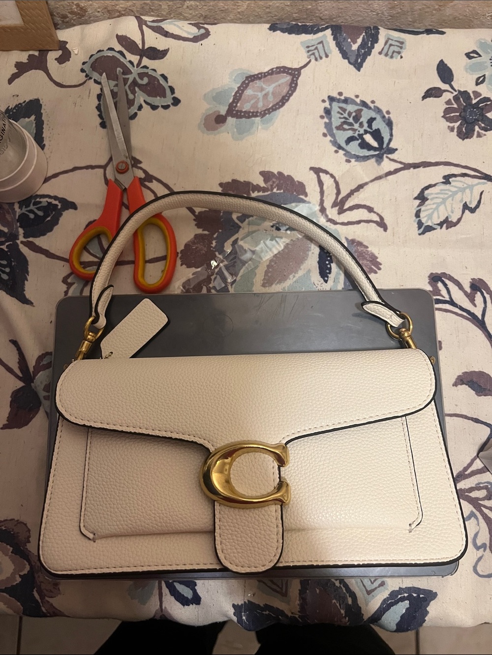 White tabby coach bag - Picture 6 of 6